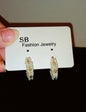 Elegant Pearl Beaded Gold Hoop Earrings