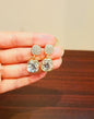Elegant Crystal Drop Stud Earrings