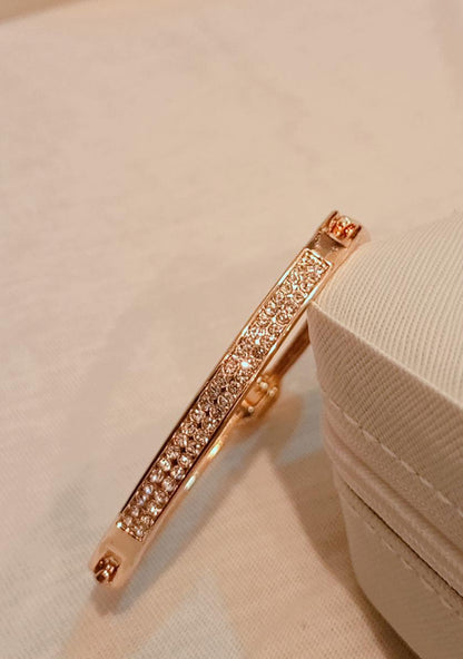 Rose Gold Crystal Slim Bracelet