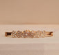 Elegant Gold Crystal Floral Bracelet