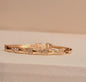 Elegant Rose Gold Crystal Zigzag Bracelet